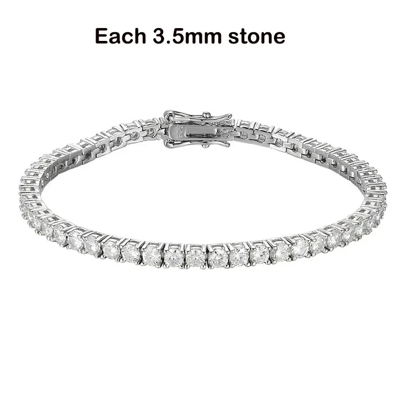 Real Moissanite Tennis Bracelet
