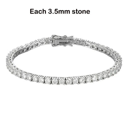 Real Moissanite Tennis Bracelet