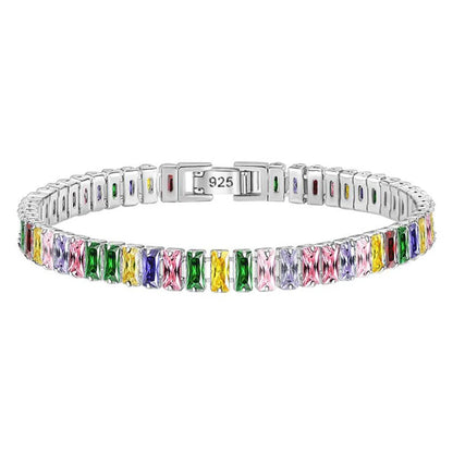 D Color Moissanite Tennis Bracelet – 925 Wedding Luxury
