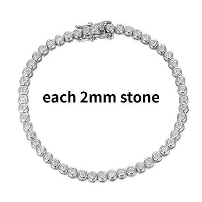 Real Moissanite Tennis Bracelet