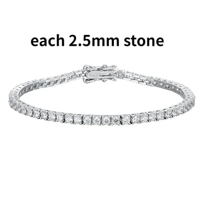 Real Moissanite Tennis Bracelet