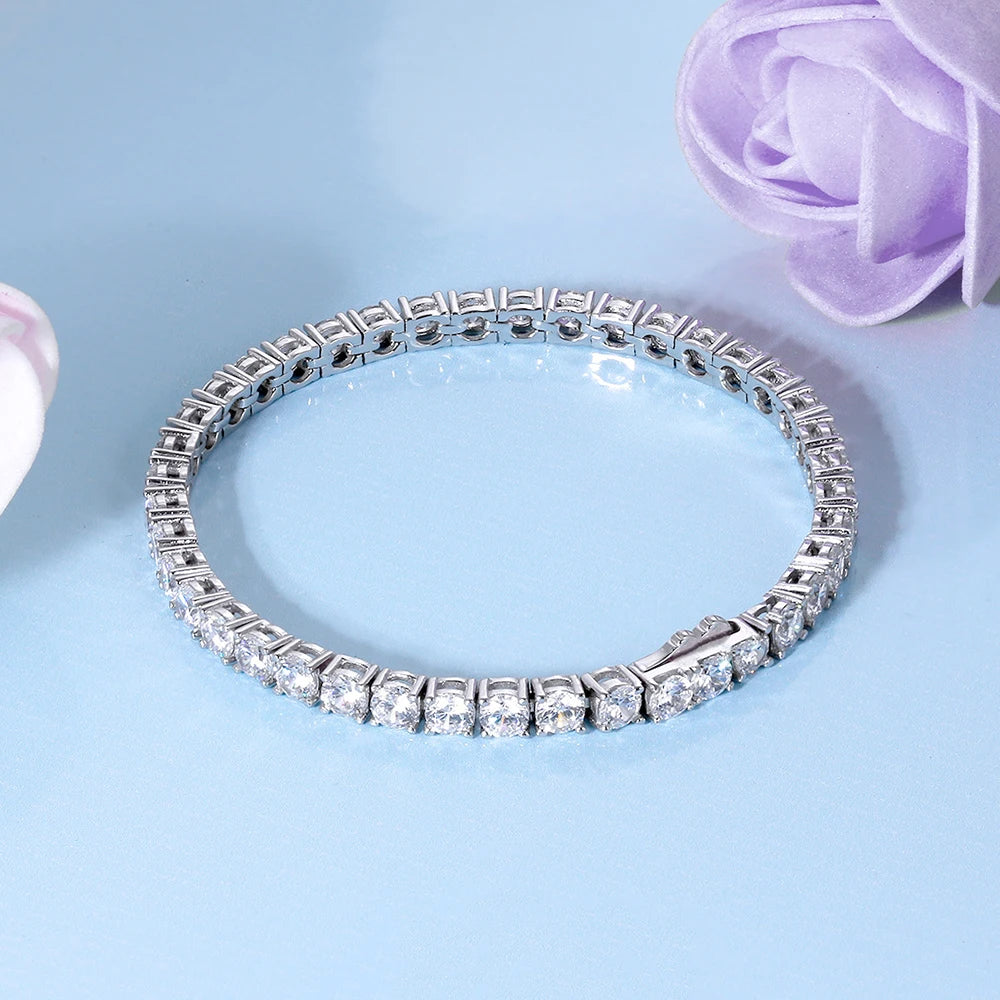Sterling Silver Tennis Bracelet
