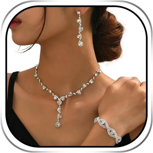 Jewelry Set for Women Rhinestone Earrings 