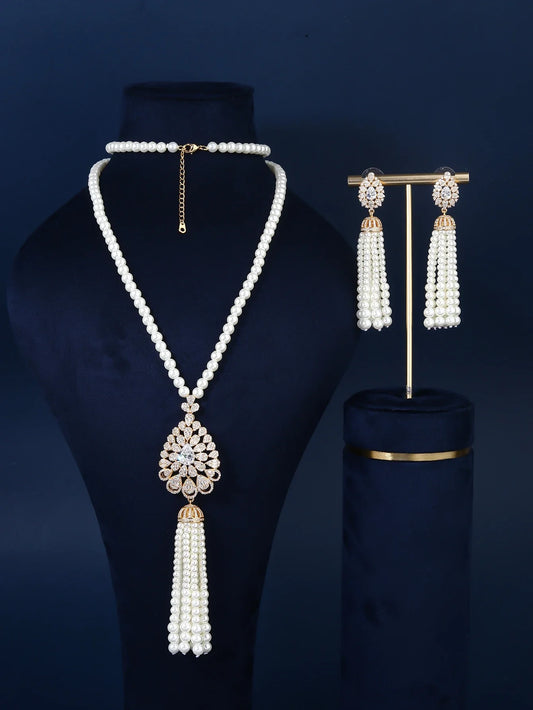 Luxury zircon jewelry full set
