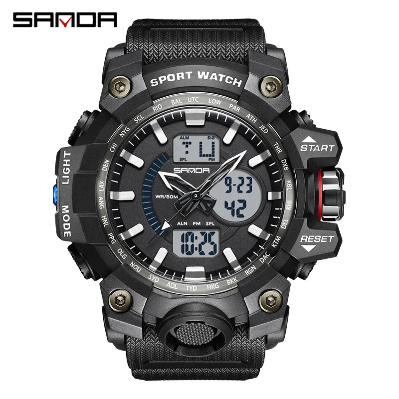 Men's Watches Top Brand Luxury 5ATM Waterproof Sport Military Quartz Watch for Men Clock Relogio Masculino 6024