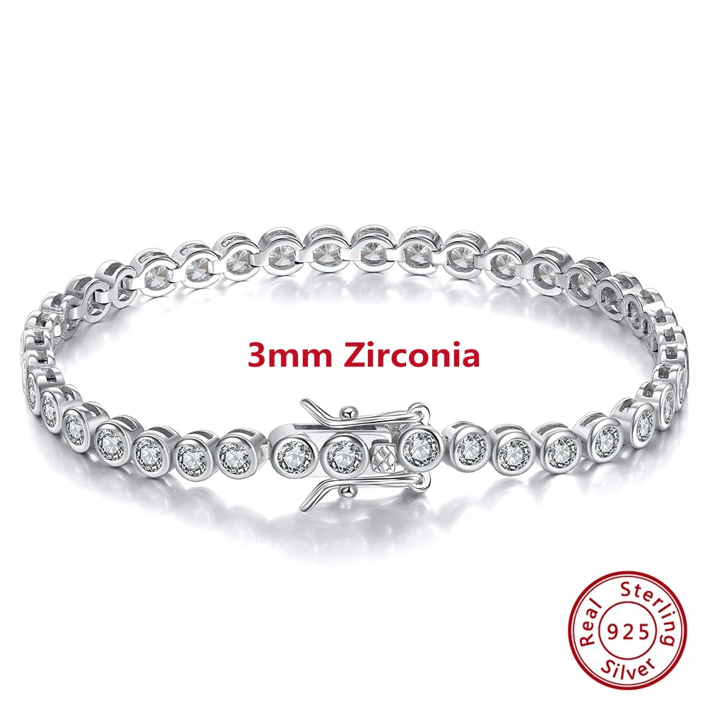 Sterling Silver Tennis Bracelet