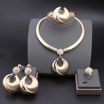 Jewelry Set For Women Silver Plated Luxury Set
