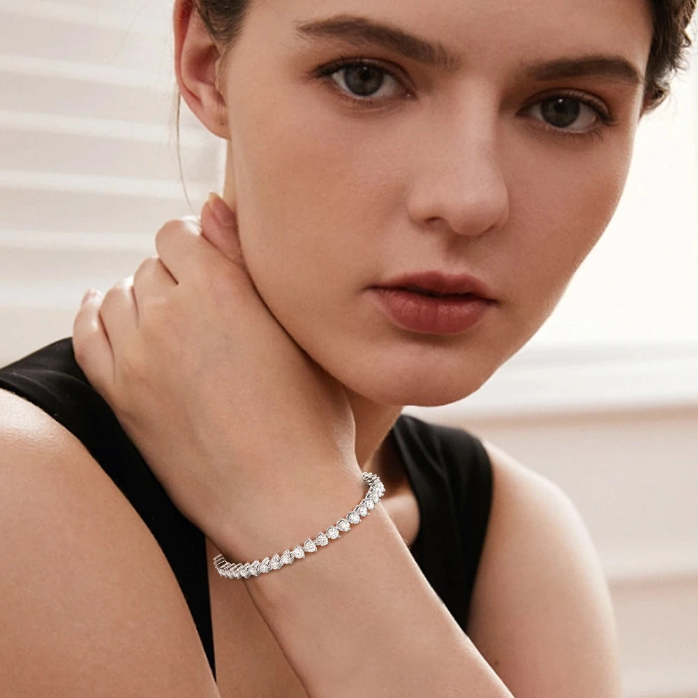 Full Moissanite Tennis Bracelet