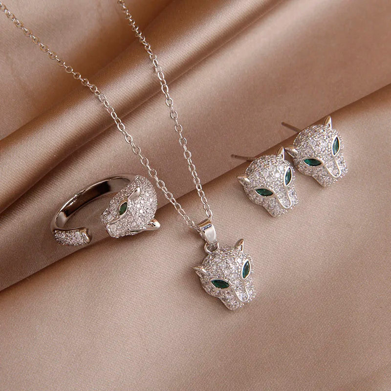 Luxury Leopard Jewelry Set