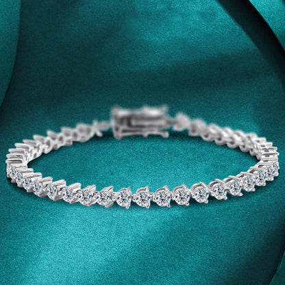 Full Moissanite Tennis Bracelet