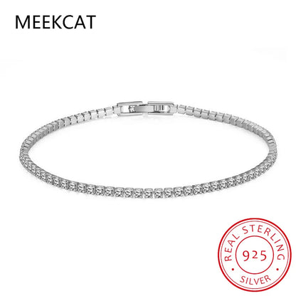 D Color Moissanite Tennis Bracelet – 925 Wedding Luxury