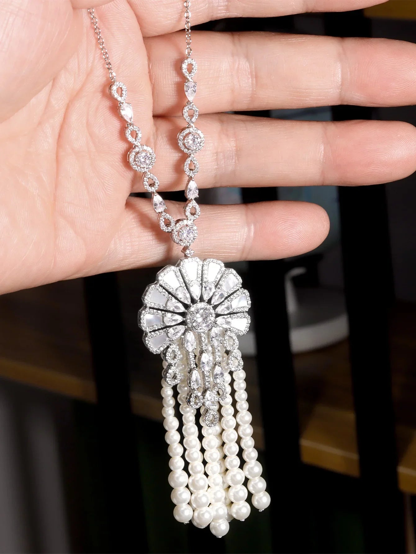 Luxury zircon jewelry full set