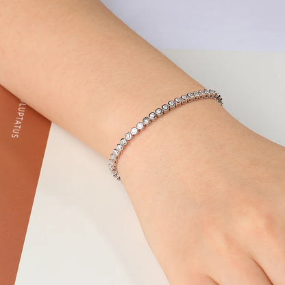 Real Moissanite Tennis Bracelet