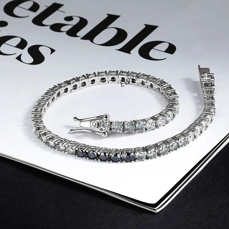 Gradient Moissanite Tennis Bracelet