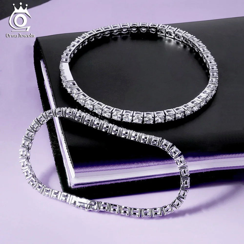 Sterling Silver Tennis Bracelet