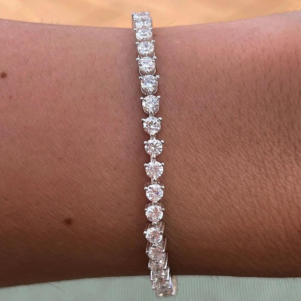 Full Moissanite Tennis Bracelet