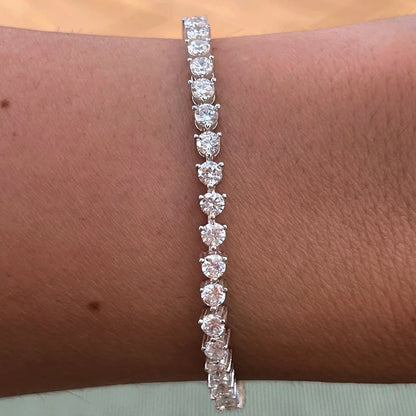 Full Moissanite Tennis Bracelet