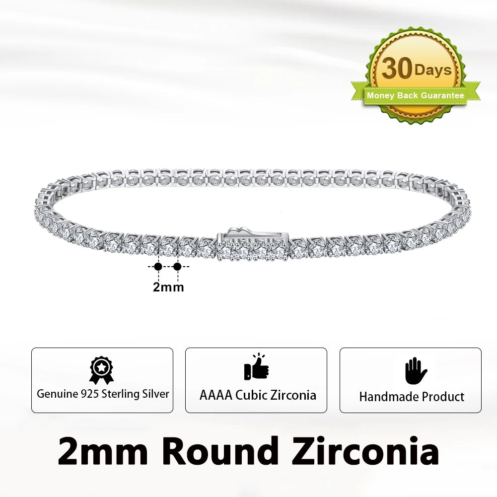 Sterling Silver Tennis Bracelet
