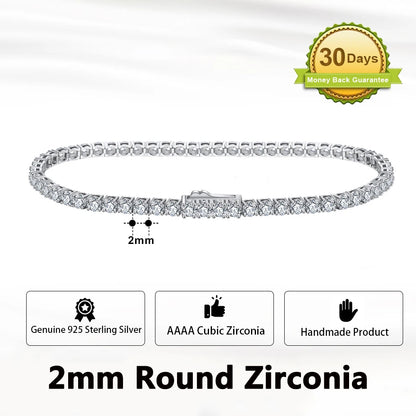 Sterling Silver Tennis Bracelet