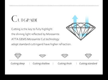 1.4CT Moissanite Engagement Ring – GRA S925 Eternity
