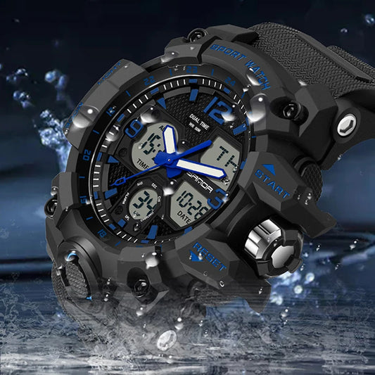 Men's Watches Top Brand Luxury 5ATM Waterproof Sport Military Quartz Watch for Men Clock Relogio Masculino 6024