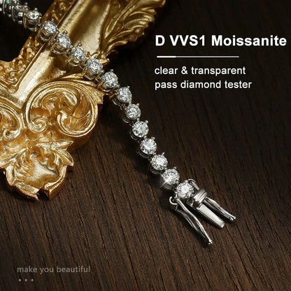Full Moissanite Tennis Bracelet