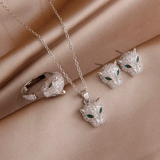 Luxury Leopard Jewelry Set