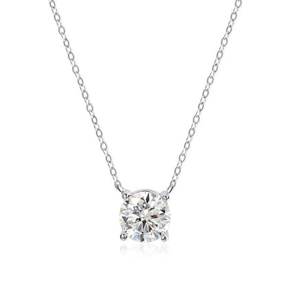 Rose Gold Moissanite Necklace