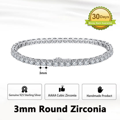 Sterling Silver Tennis Bracelet