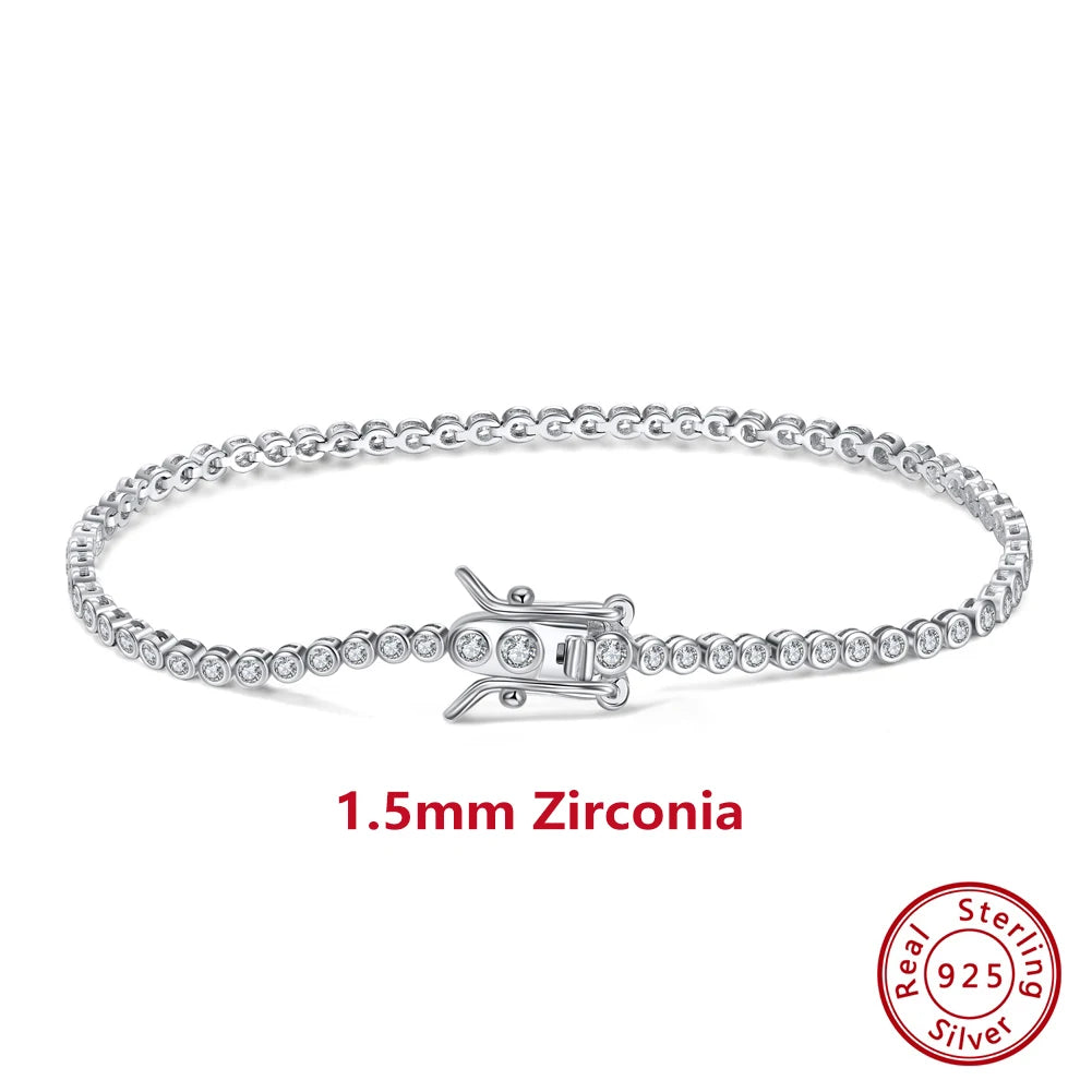 Sterling Silver Tennis Bracelet