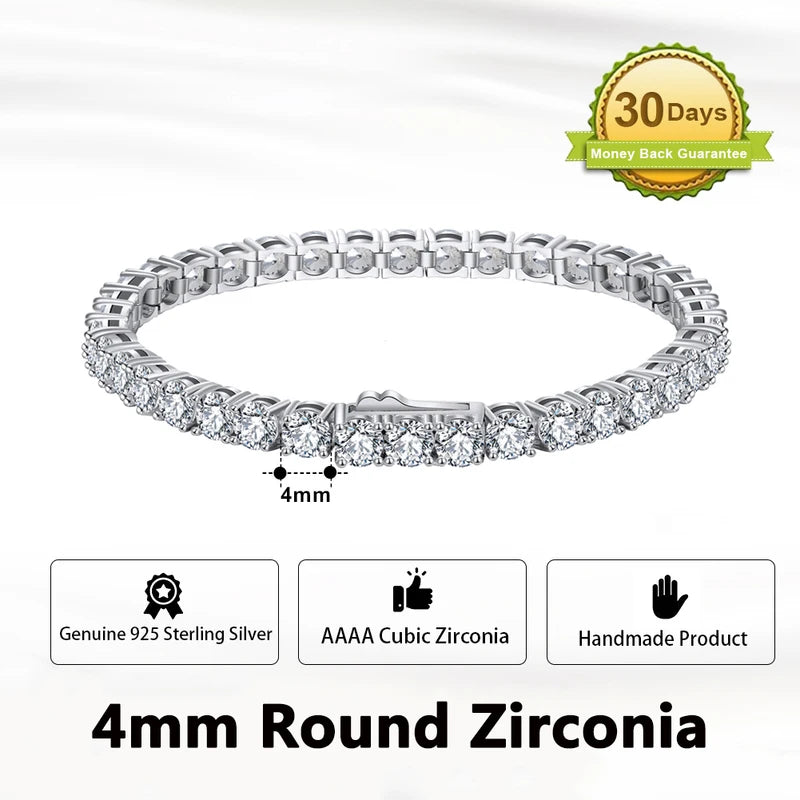 Sterling Silver Tennis Bracelet