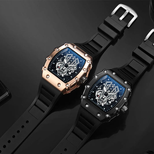 Foreign Trade Watch Large Dial For Men Quartz Waterproof Sport Square Luminous Watch