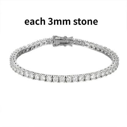 Real Moissanite Tennis Bracelet