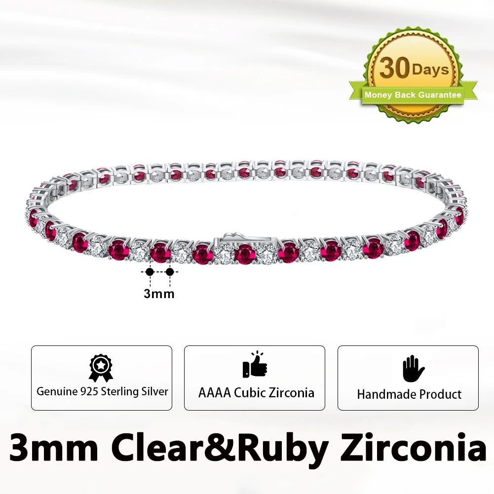 Sterling Silver Tennis Bracelet