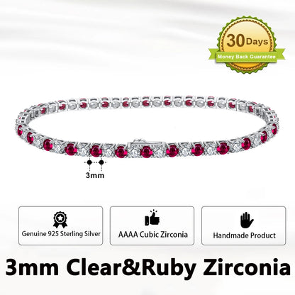 Sterling Silver Tennis Bracelet