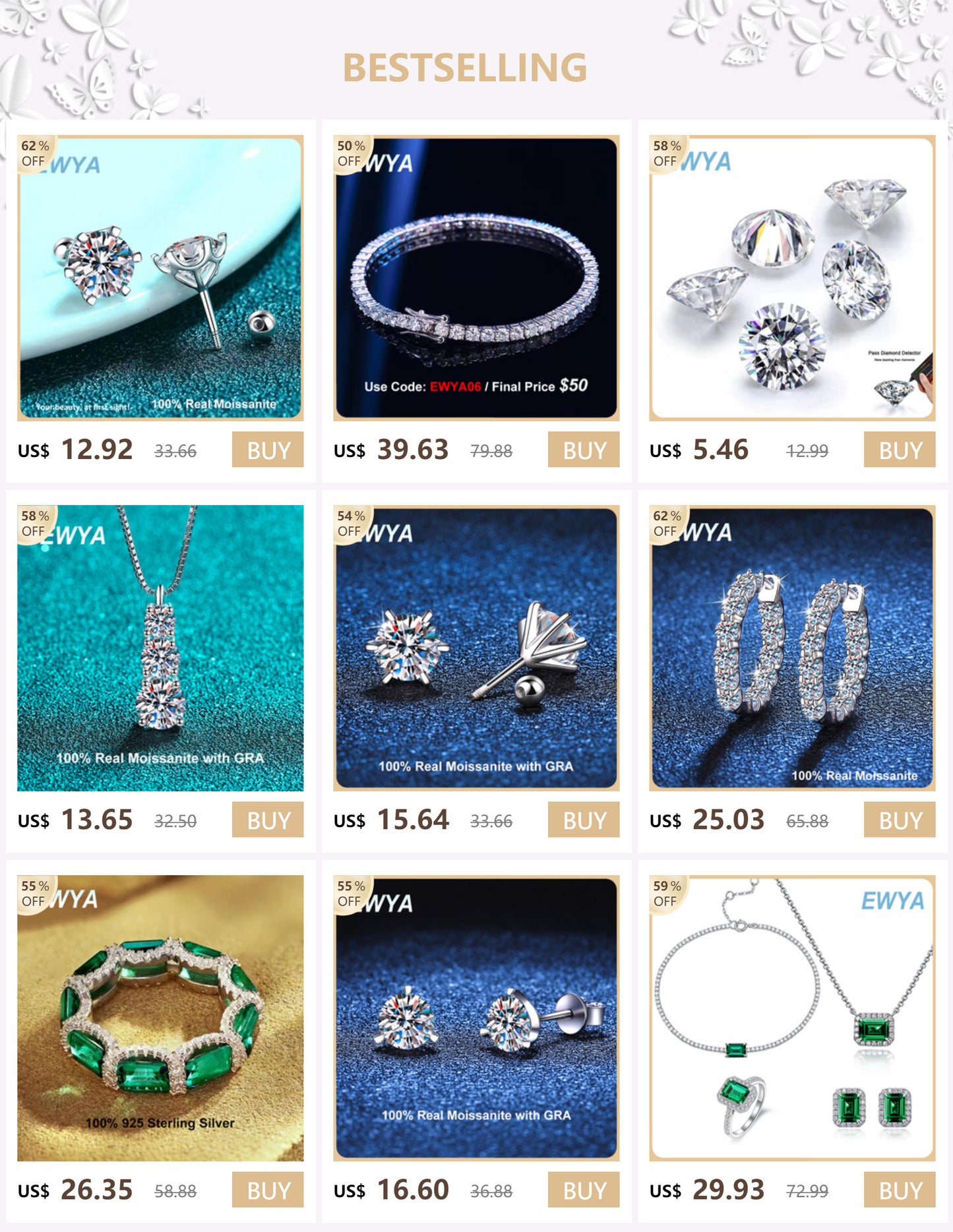Gradient Moissanite Tennis Bracelet