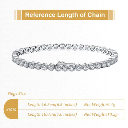 Sterling Silver Tennis Bracelet