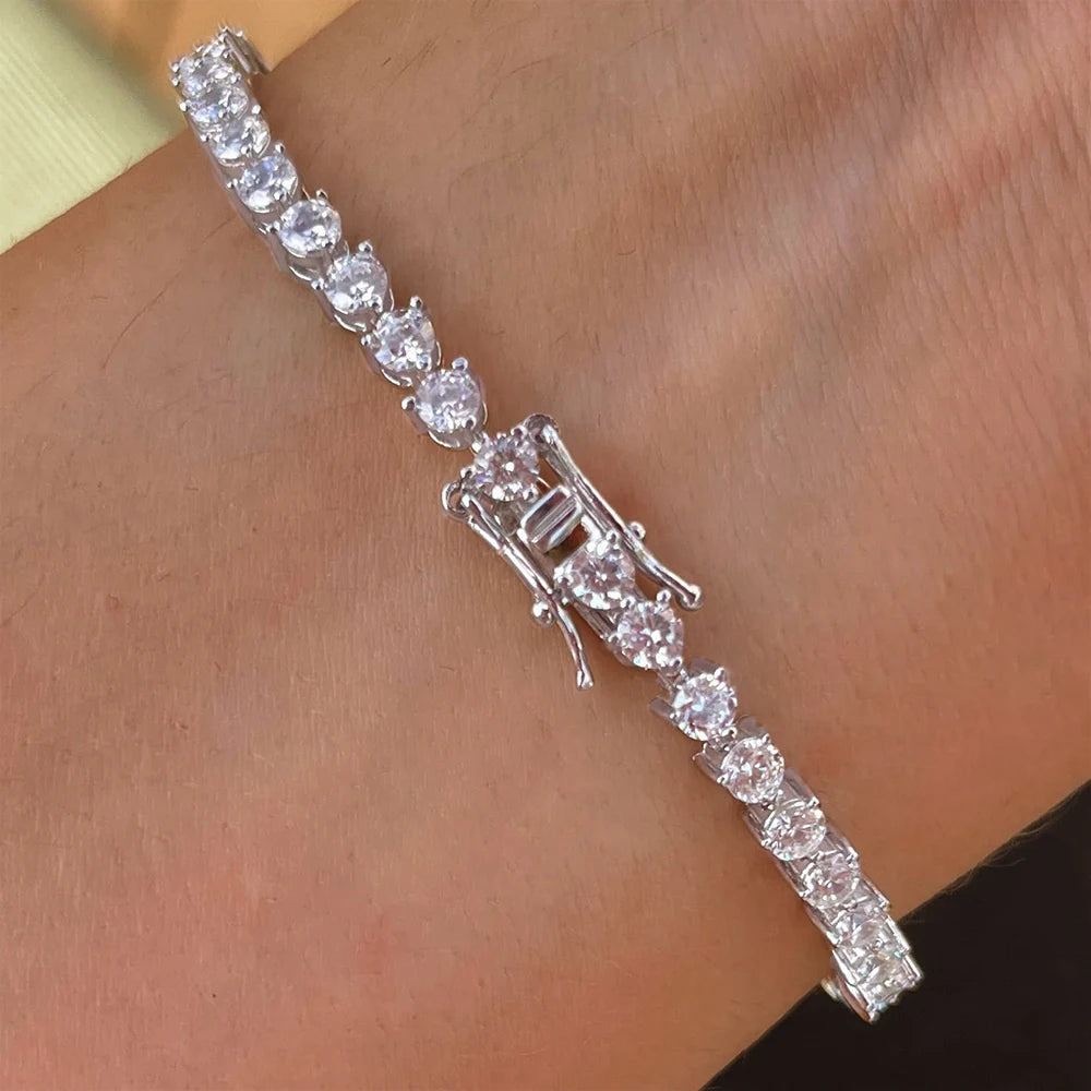 Full Moissanite Tennis Bracelet