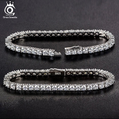Sterling Silver Tennis Bracelet