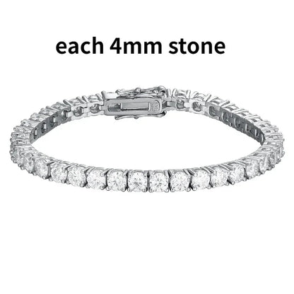 Real Moissanite Tennis Bracelet