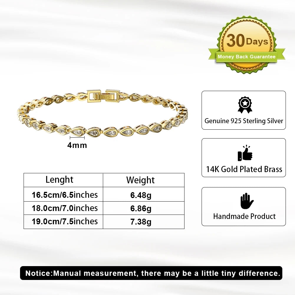 Sterling Silver Tennis Bracelet