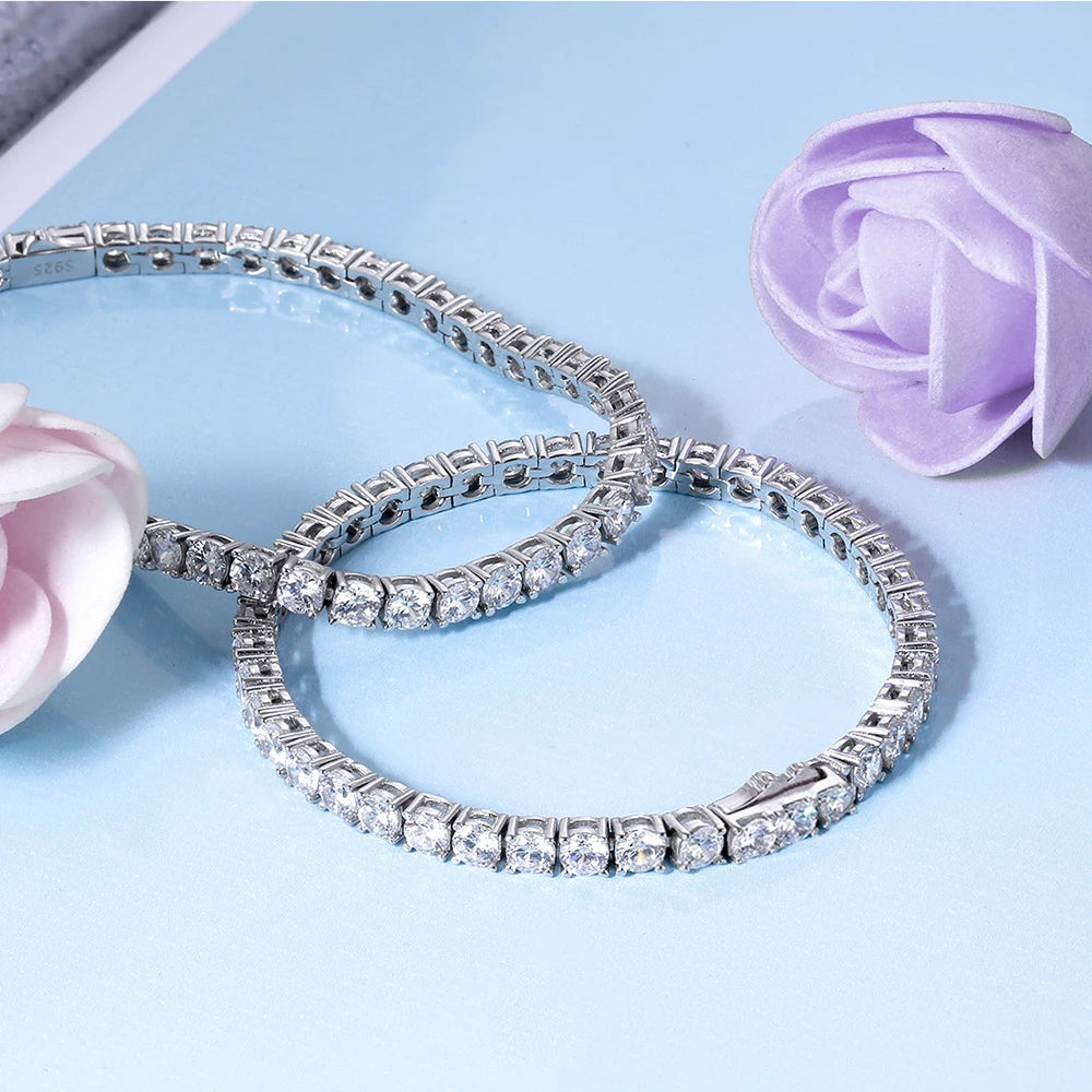Sterling Silver Tennis Bracelet