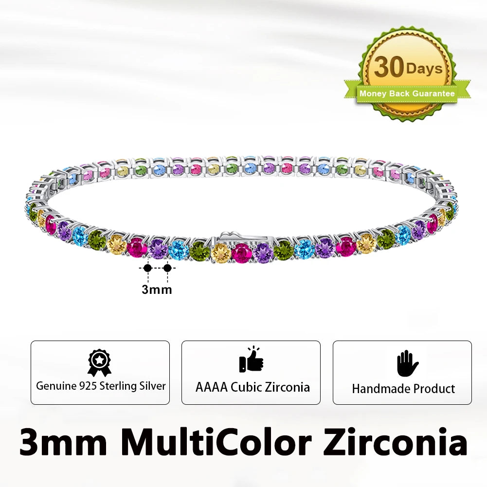 Sterling Silver Tennis Bracelet