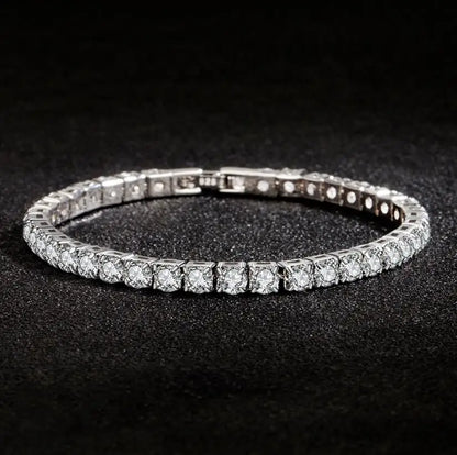 D Color Moissanite Tennis Bracelet – 925 Wedding Luxury