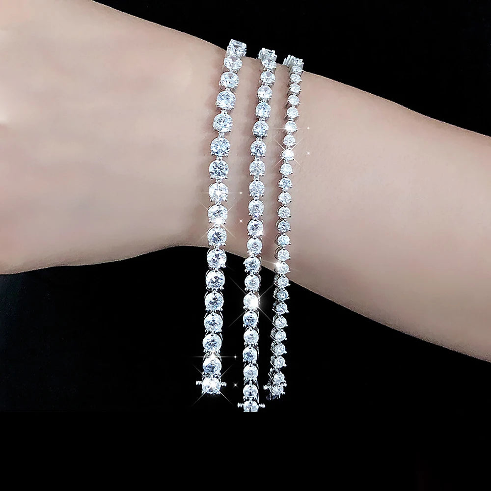 Full Moissanite Tennis Bracelet