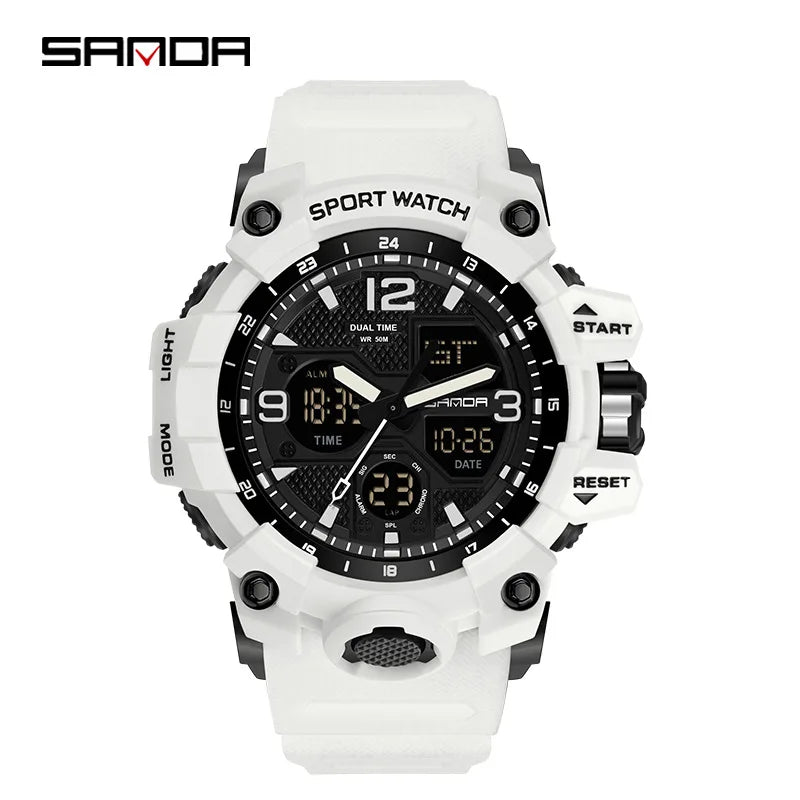 Men's Watches Top Brand Luxury 5ATM Waterproof Sport Military Quartz Watch for Men Clock Relogio Masculino 6024