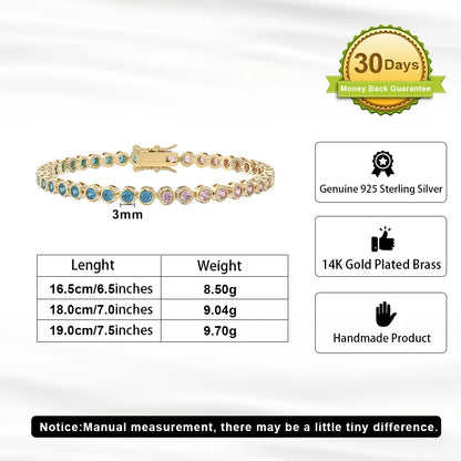 Sterling Silver Tennis Bracelet