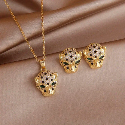 Luxury Leopard Jewelry Set