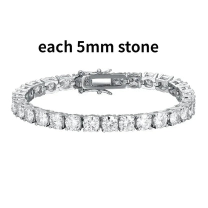 Real Moissanite Tennis Bracelet