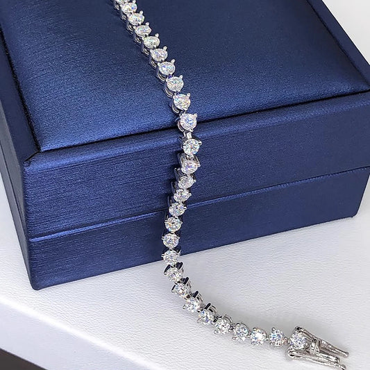 Full Moissanite Tennis Bracelet